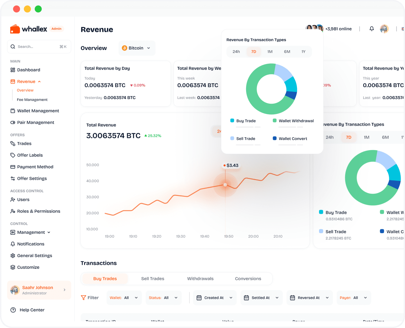 Wallet infrastructure interface